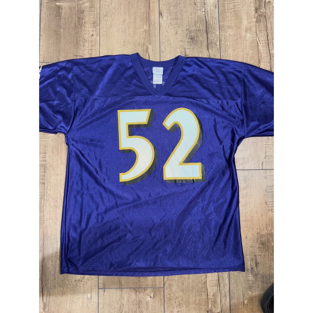NFL‎ Team Apparel Ray Lewis 52 Baltimore Ravens Jersey XL Mens Purple